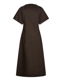 Illana Poplin Dress - Chocolate