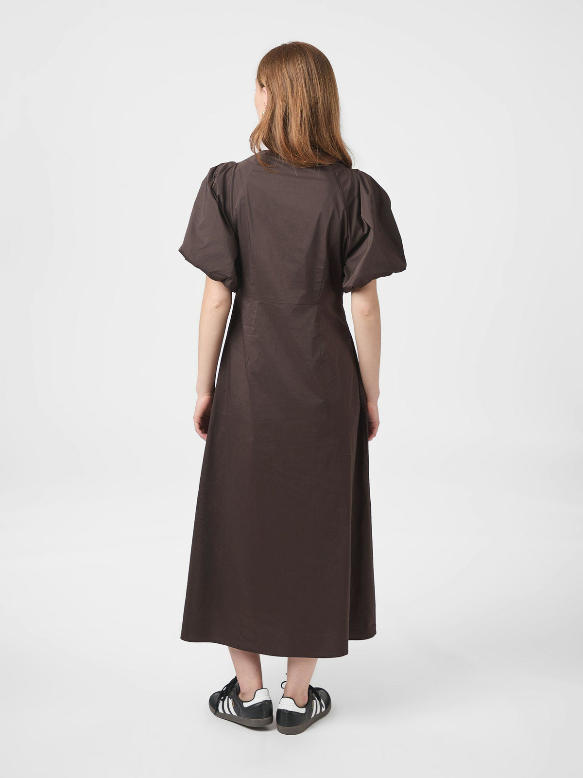 Illana Poplin Dress - Chocolate
