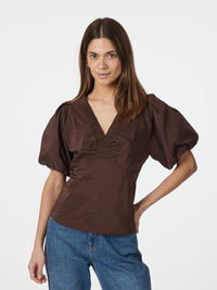 Irina Blouse - Dark Brown
