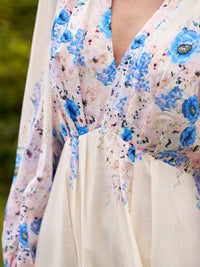 Silfi Dress - Blue Flower