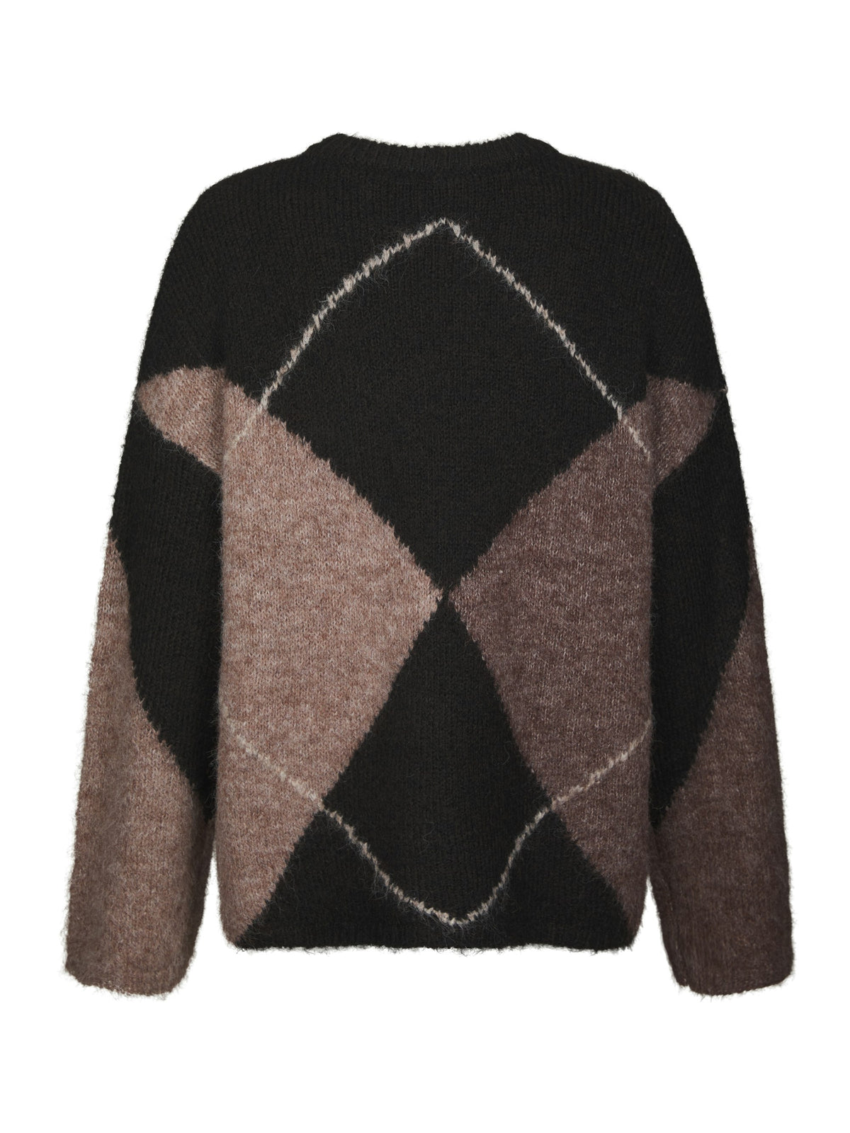 Inga Check Knit - Dark Brown