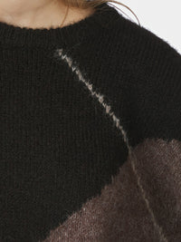 Inga Check Knit - Dark Brown