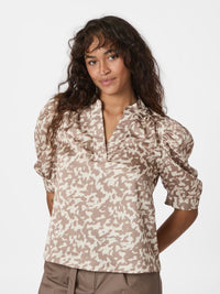 Roella Sateen Blouse - Graphic