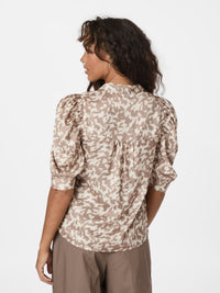 Roella Sateen Blouse - Graphic
