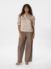 Roella Sateen Blouse - Graphic