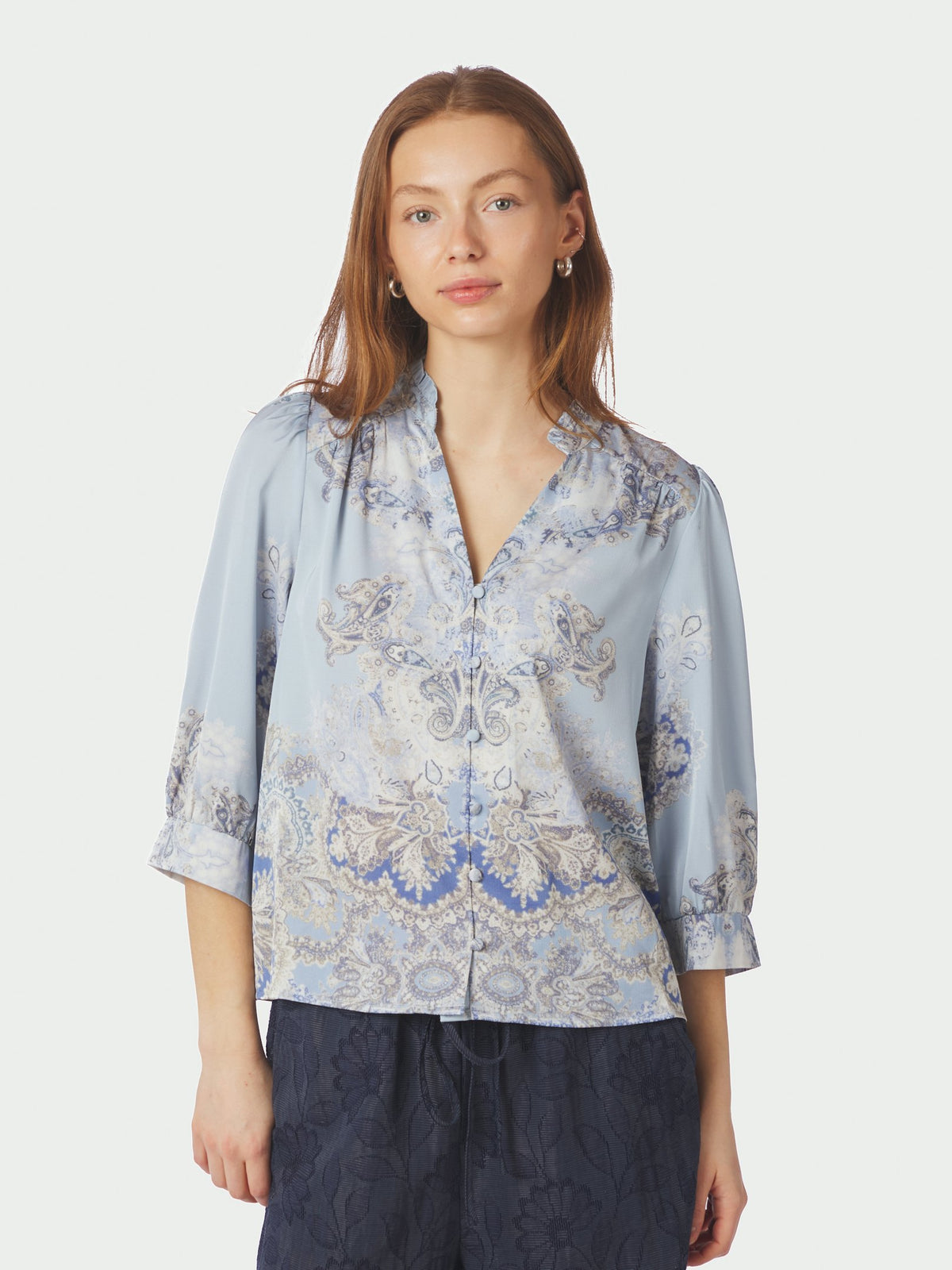 Roselle Blouse - Light Blue