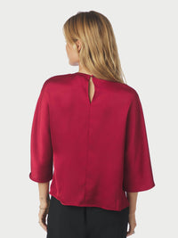 Liora Blouse - Dark Red