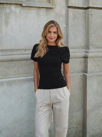 Anthea Knit Top - Black