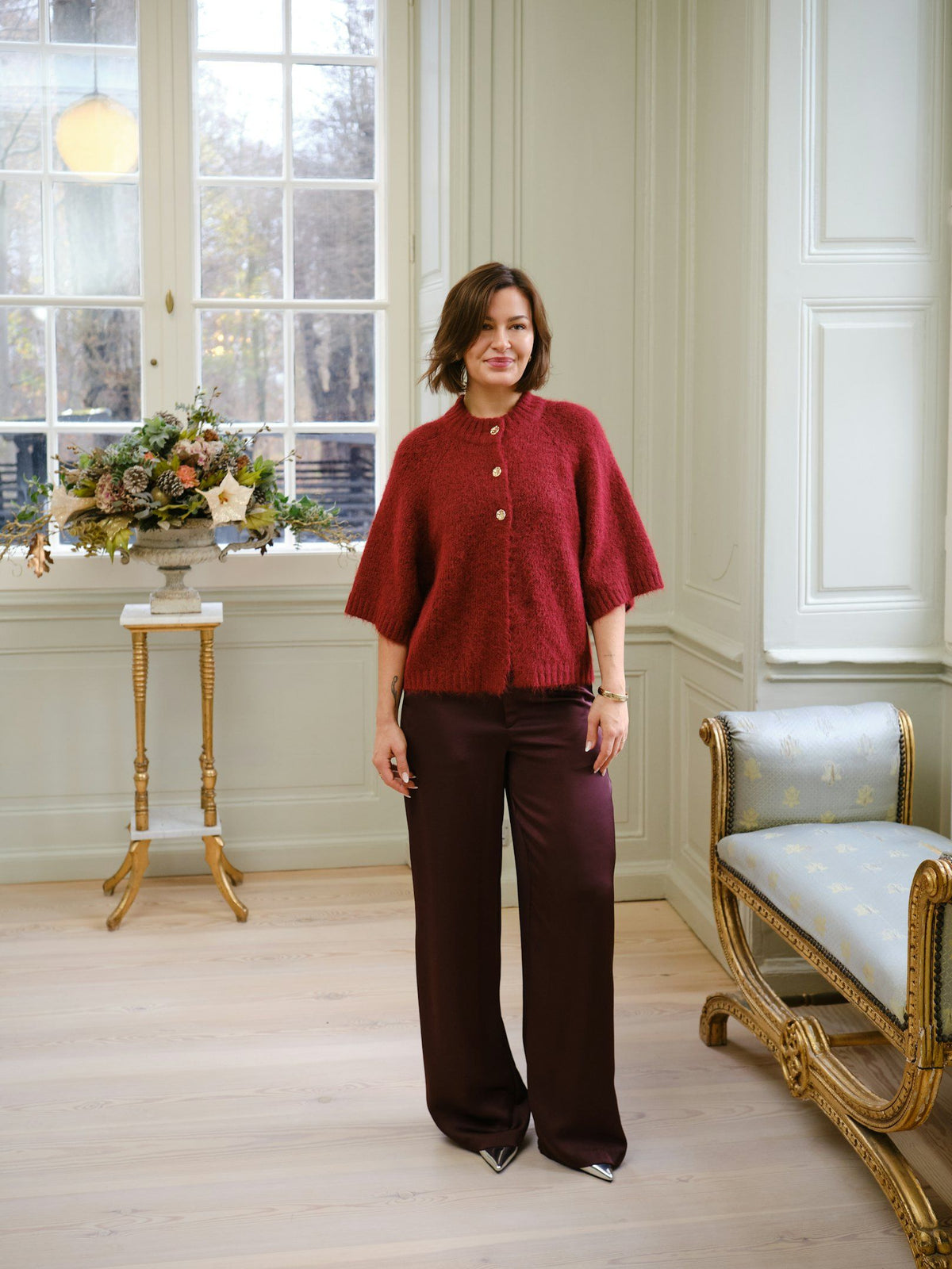 Benuta Knit - Dark Red