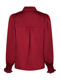 Zamola Blouse - Dark Red