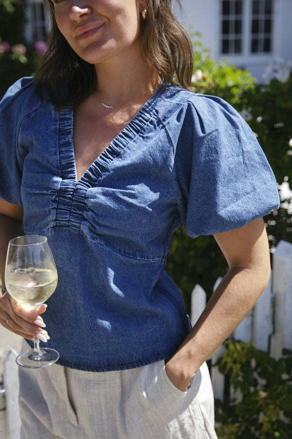 Irina Blouse - Denim