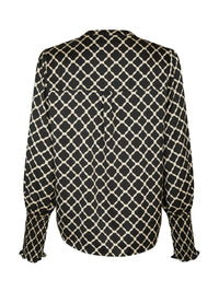 Landa Blouse - Black Print