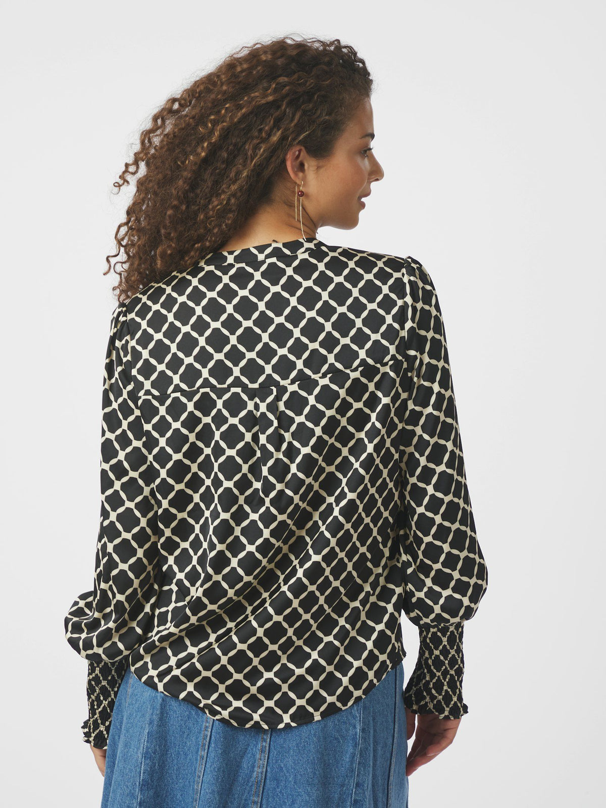 Landa Blouse - Black Print