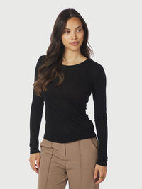 Nella Fine Top - Black