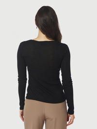 Nella Fine Top - Black