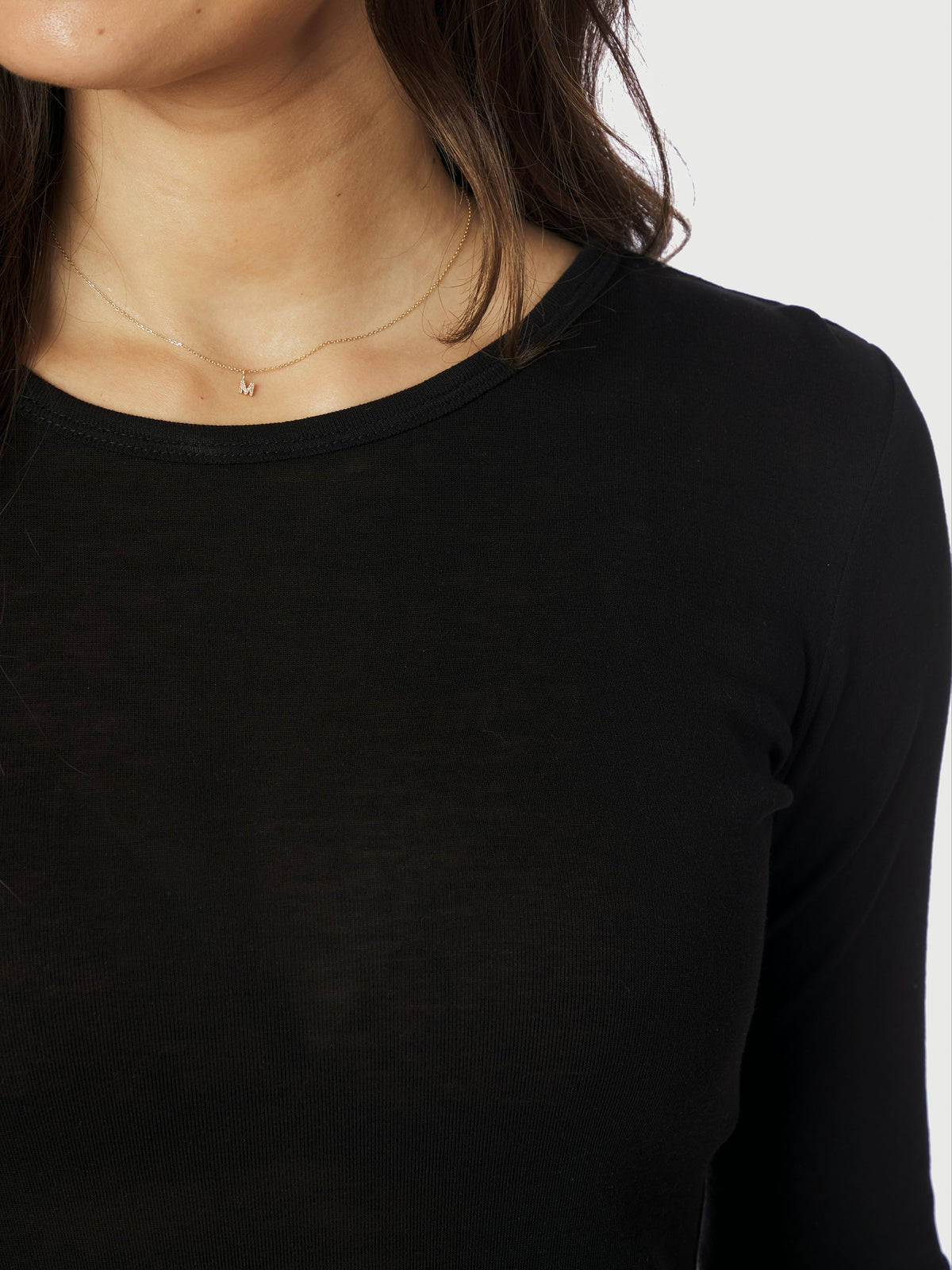 Nella Fine Top - Black