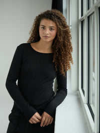 Nella Fine Top - Black