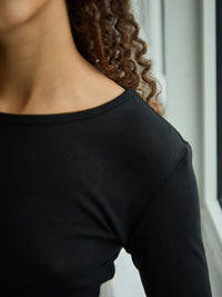 Nella Fine Top - Black