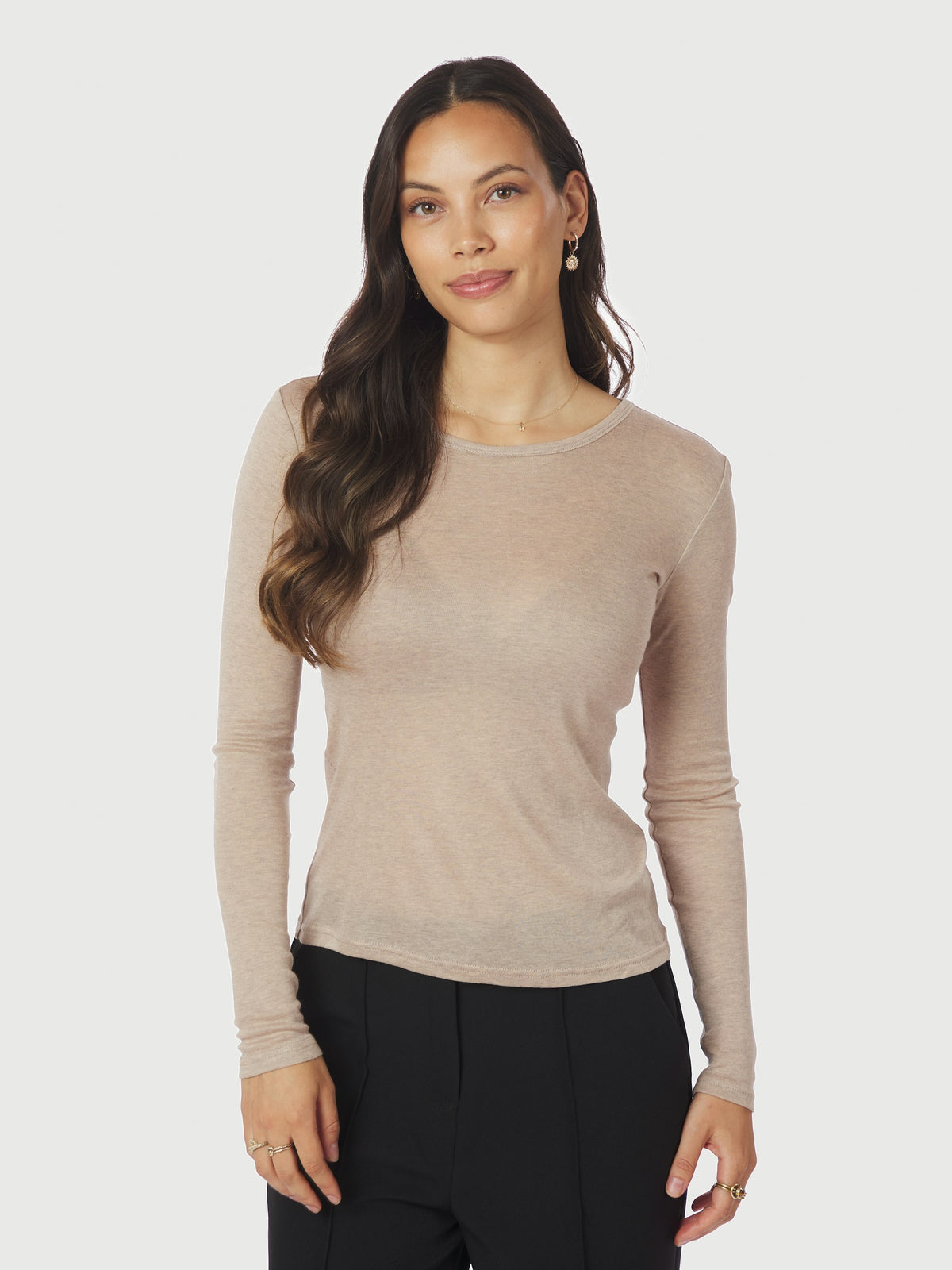 Nella Fine Top - Beige
