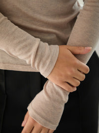 Nella Fine Top - Beige