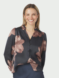 Massima Blouse - Midnight Orchid