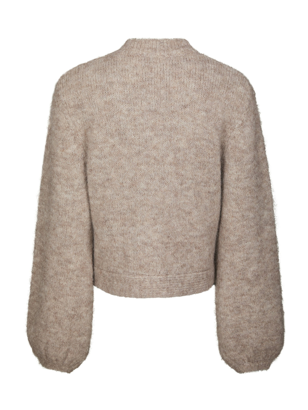 Gio Fluffy Cardigan - Beige Melange