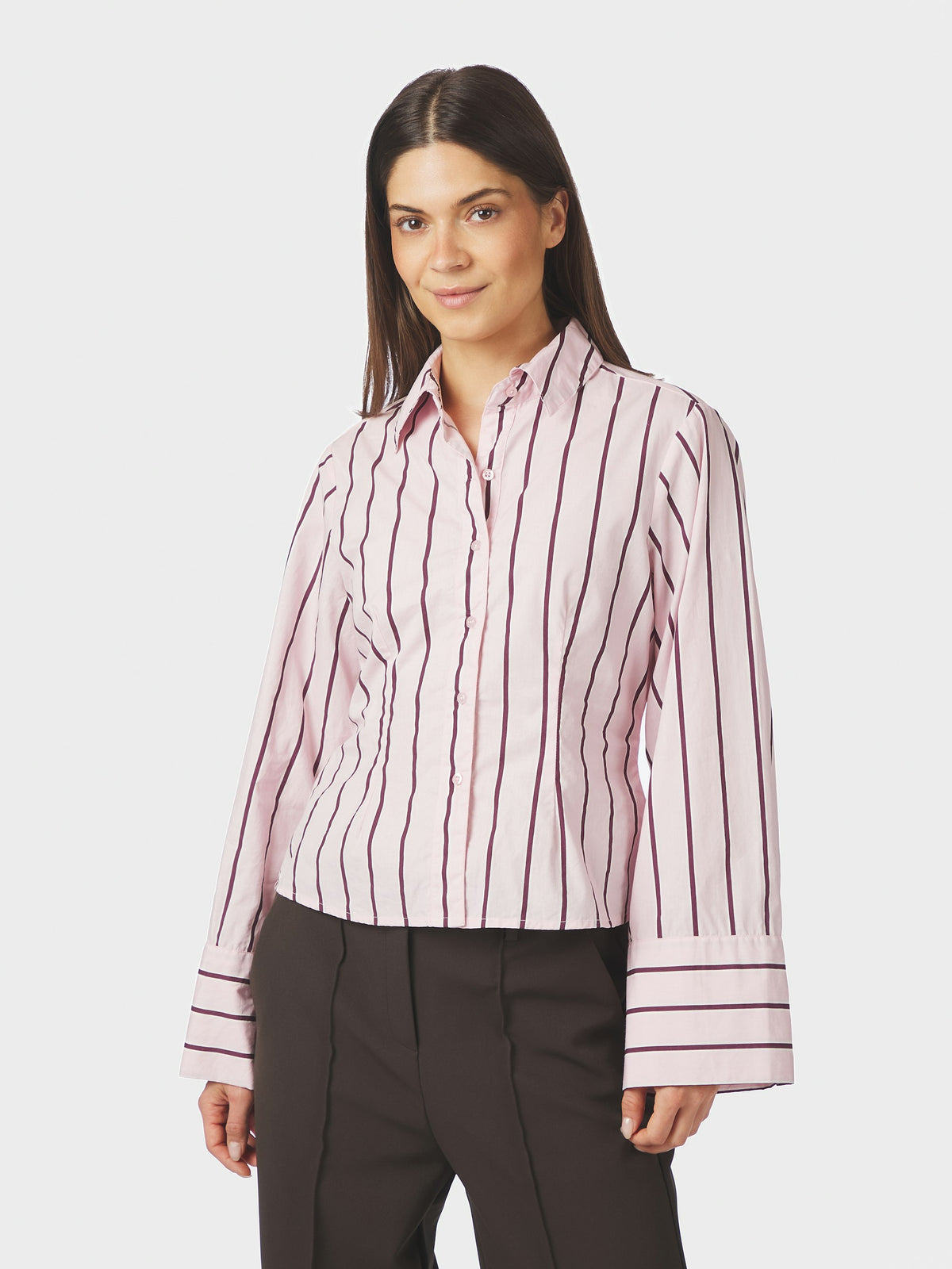 Rosa Stripe Shirt - L. Pink