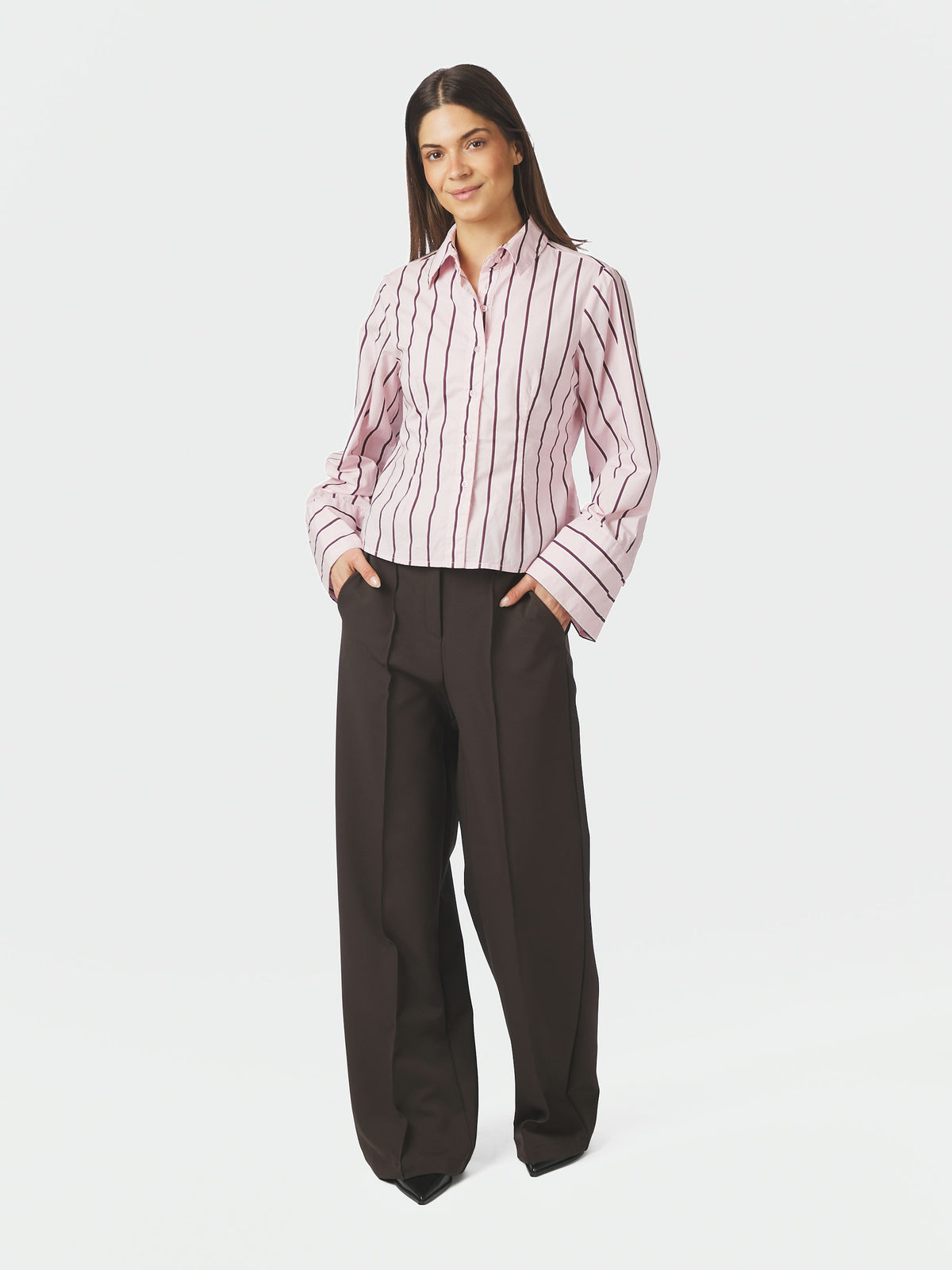 Rosa Stripe Shirt - L. Pink