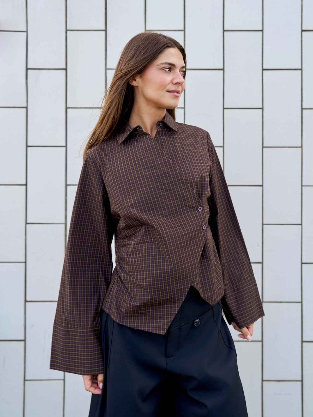 Fenli Shirt - Aubergine