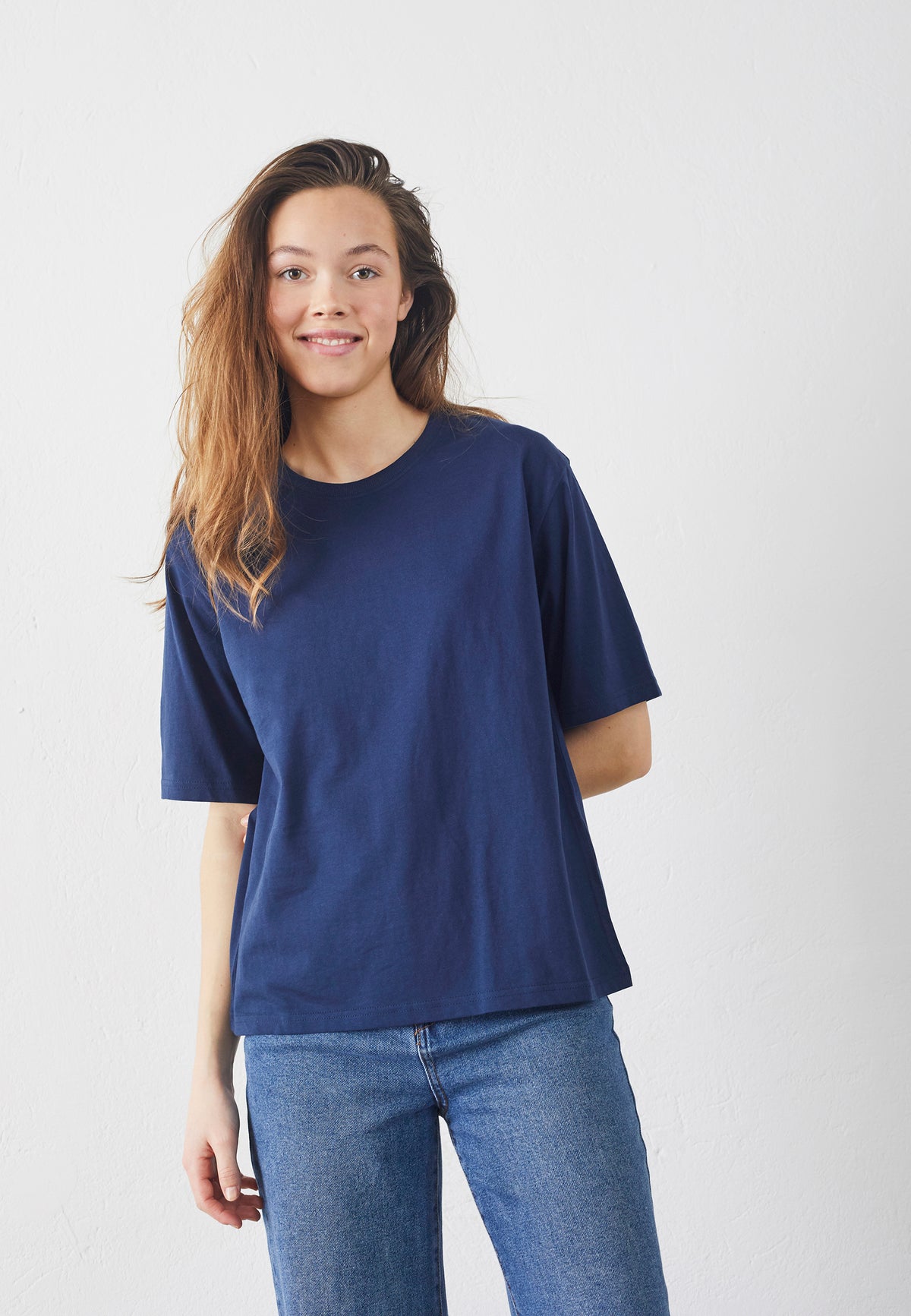 Heda Loose T-Shirt - Navy