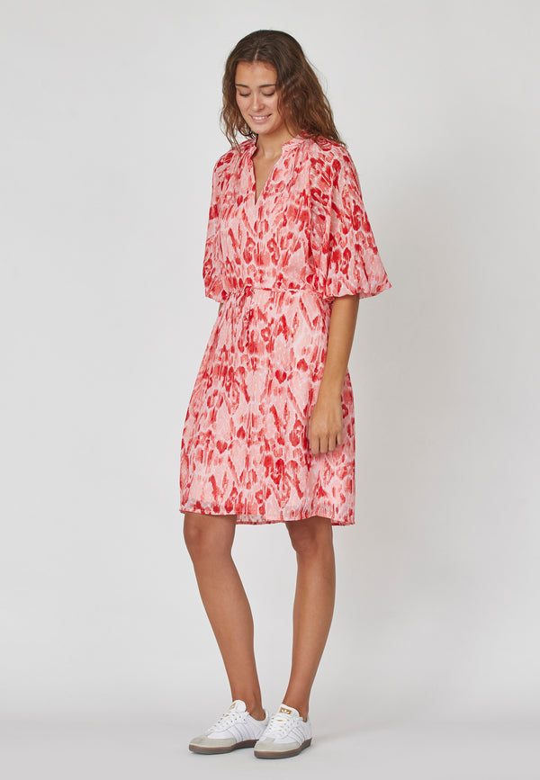 Viaba Dress - Red/Rose