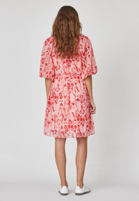 Viaba Dress - Red/Rose