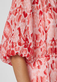 Viaba Dress - Red/Rose