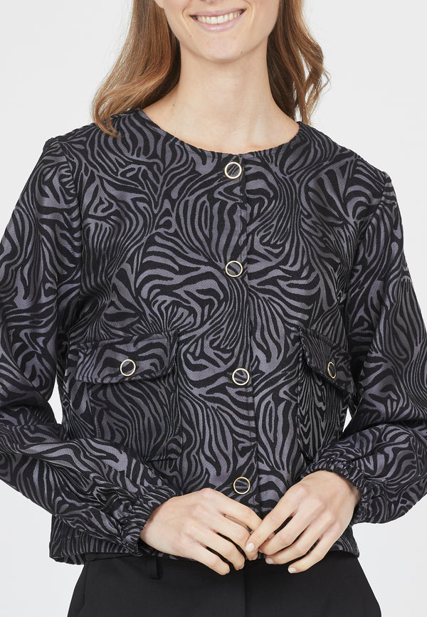 Vekis Jacket - Black/Grey