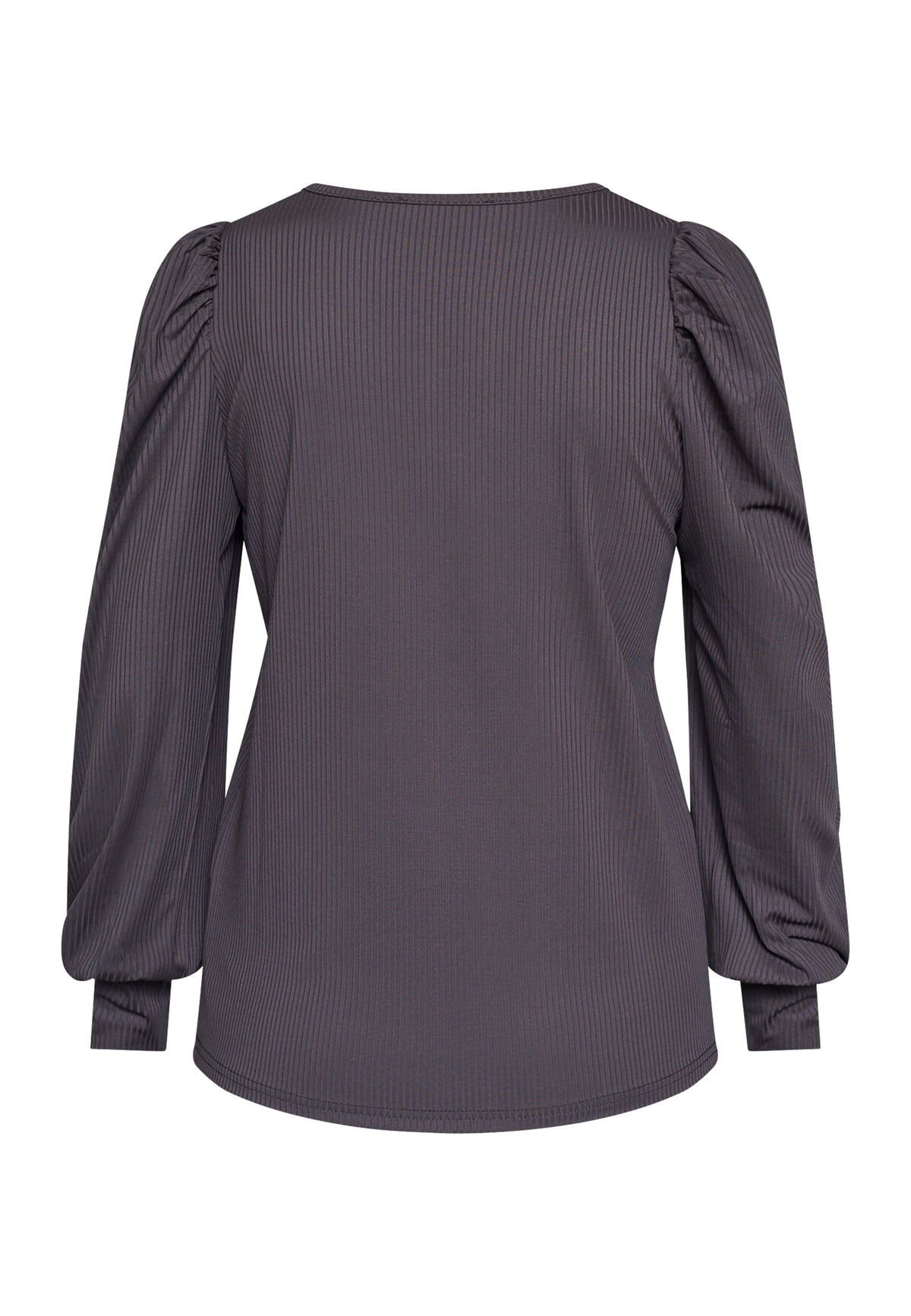 Vya V-Neck Top - Dark Chocolate