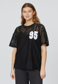 Lace T-Shirt - Black