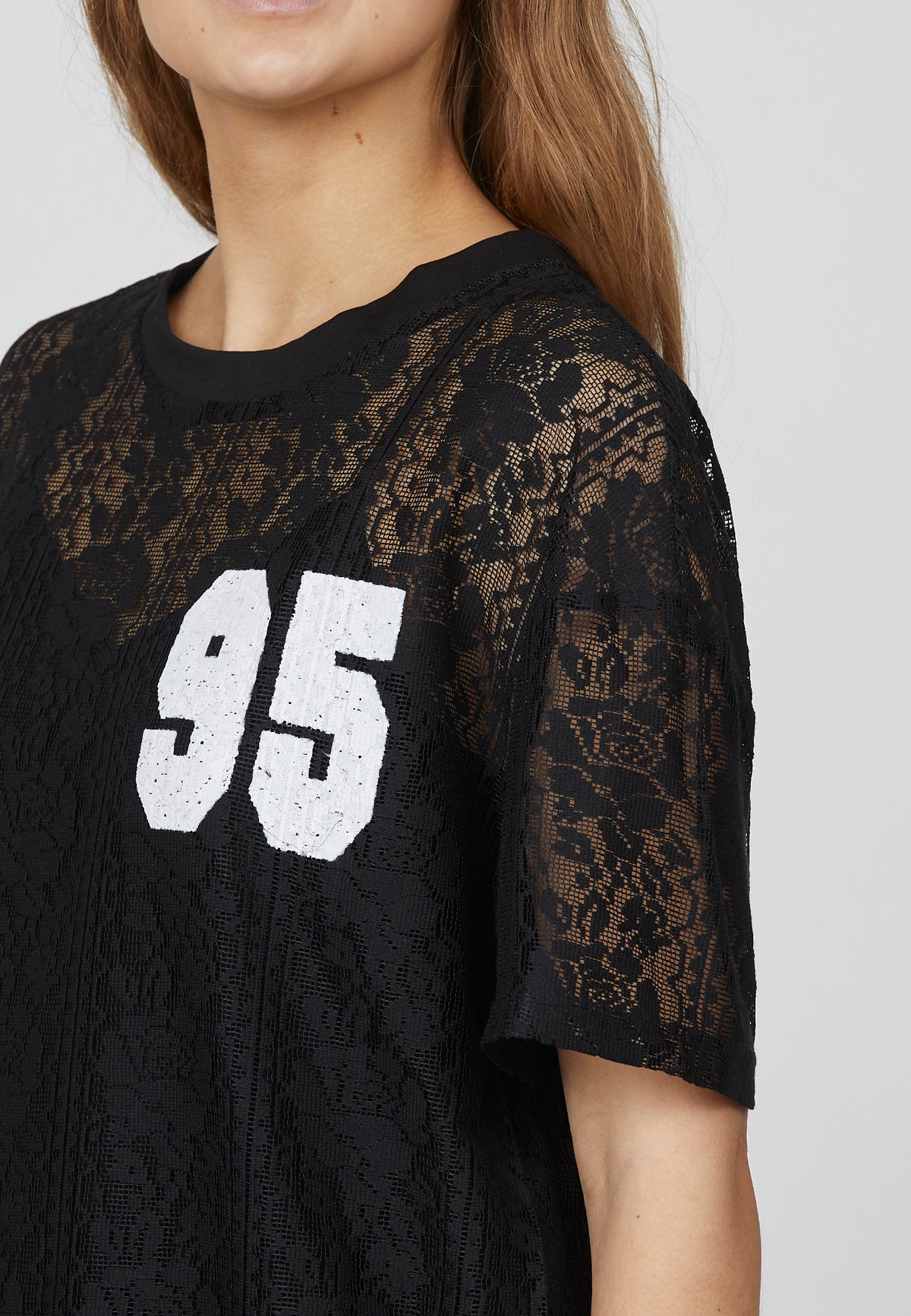 Lace T-Shirt - Black