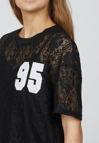 Lace T-Shirt - Black