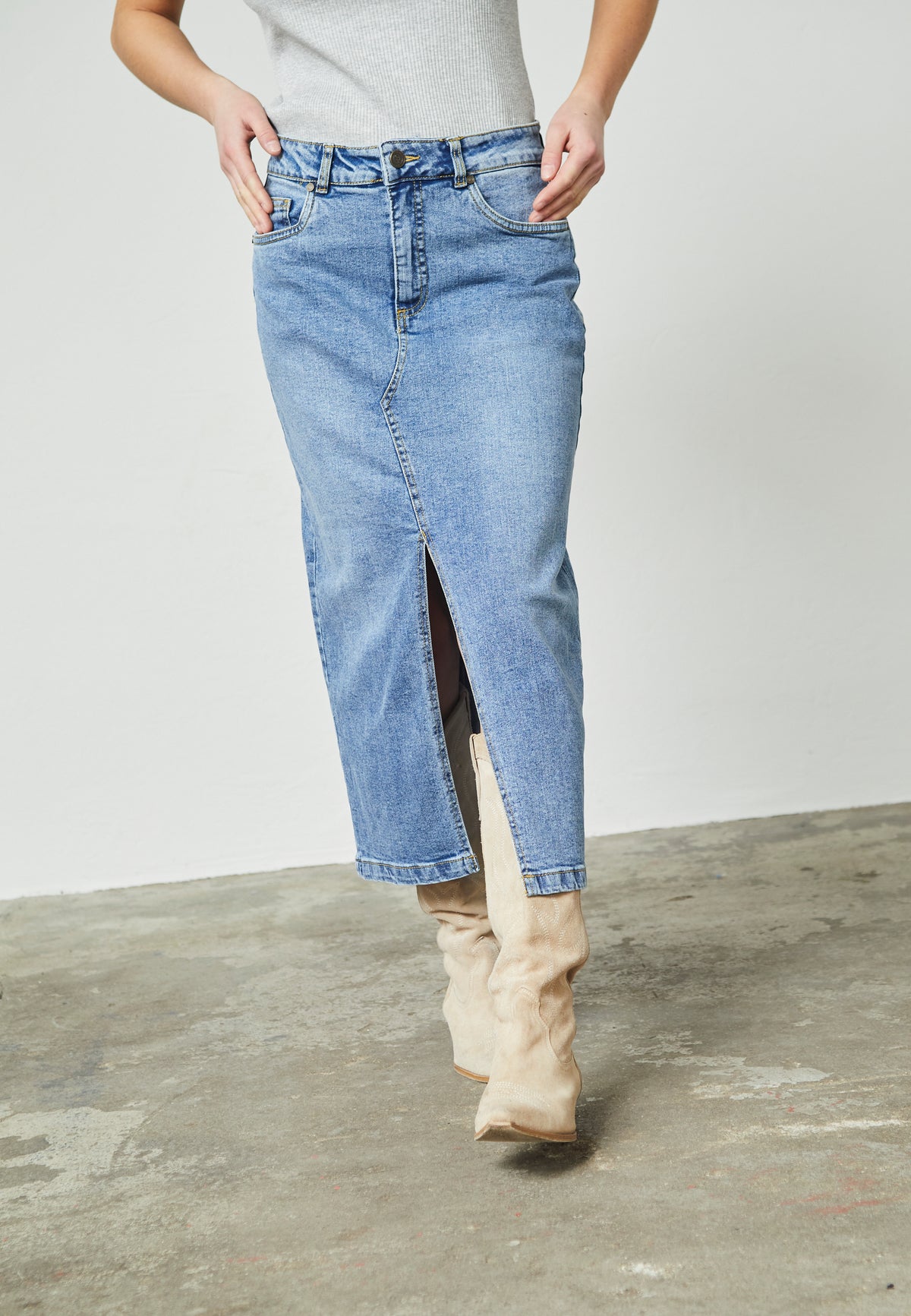 Olia Skirt - M. Blue Wash