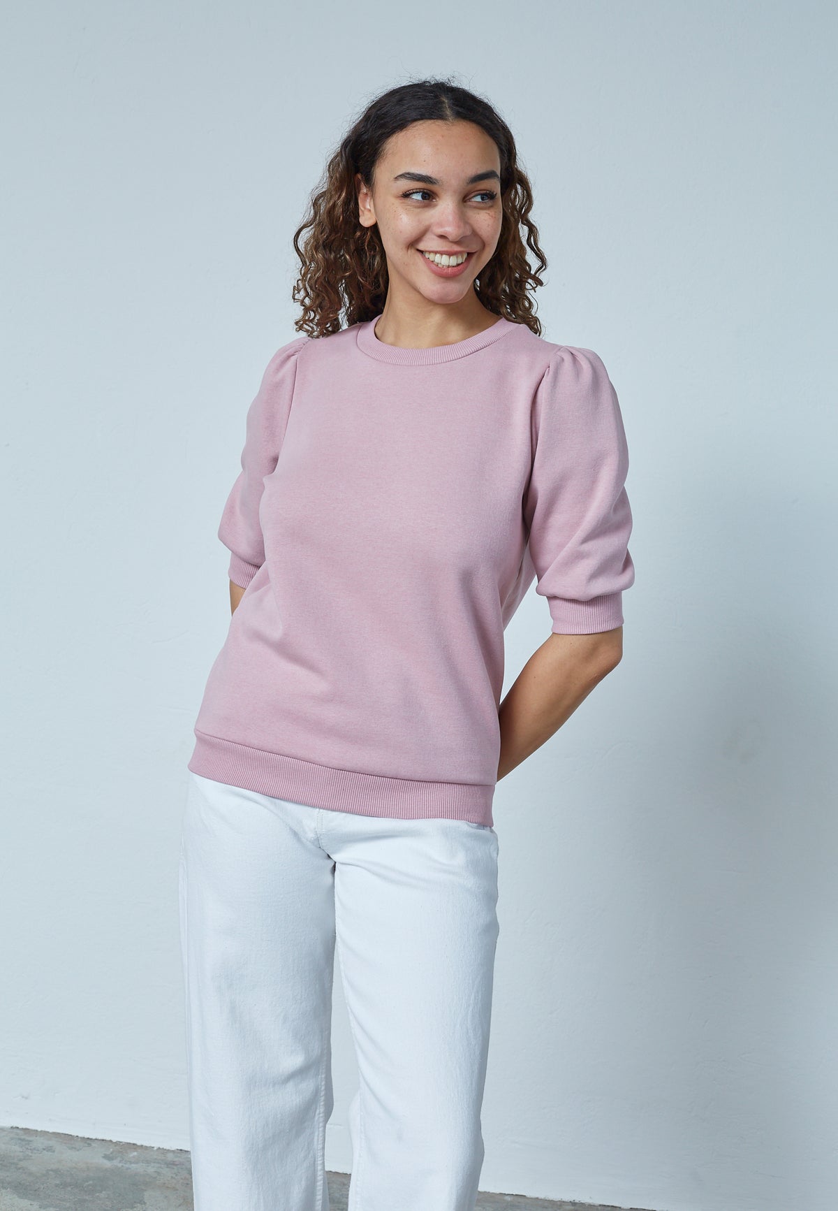 New Peva Puff Sweat - Dusty Blush