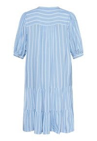 Ibon Dress - L. Blue/Cream
