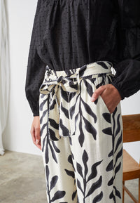 Ella Pant - Cream/Black