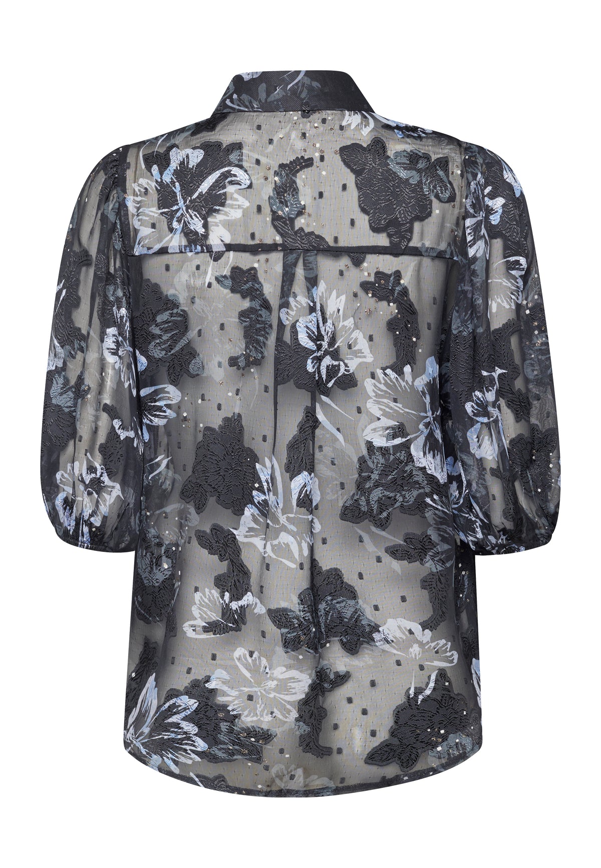 Ella Shirt - Black/L. Blue