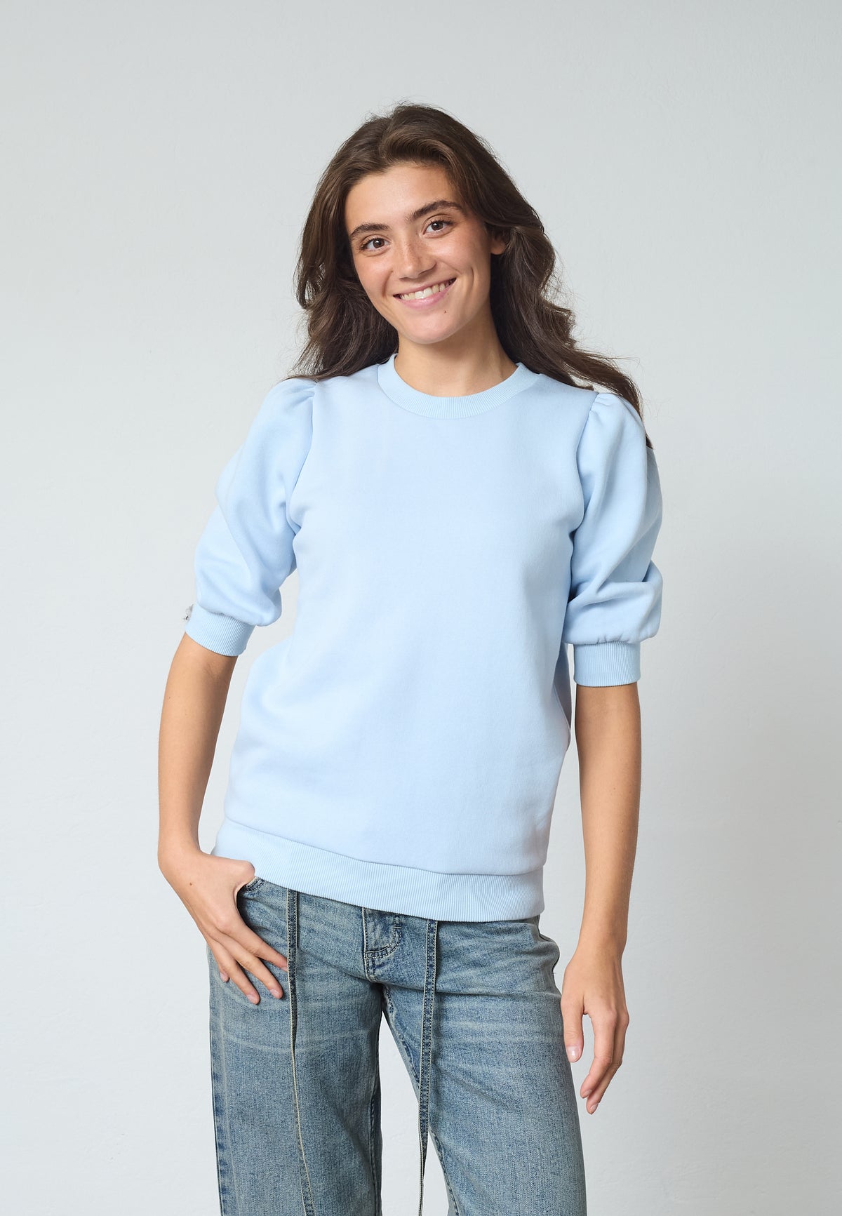 Peva Puff Sweat - Skyway
