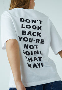 Heda Loose T-Shirt - White/Black