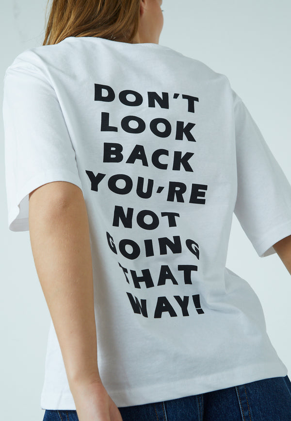 Heda Loose T-Shirt - White/Black