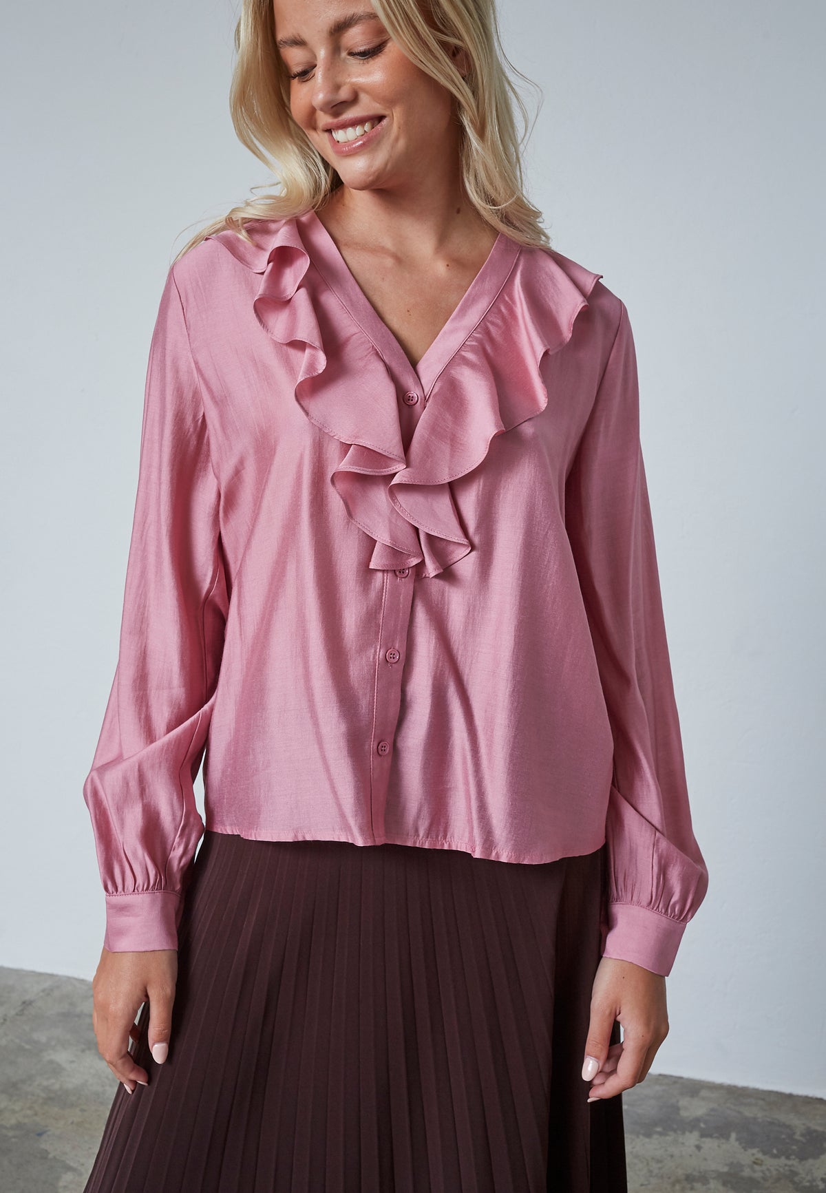 Velisa Shirt - Dusty Blush