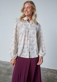Ebbey Shirt - Cream/Heart