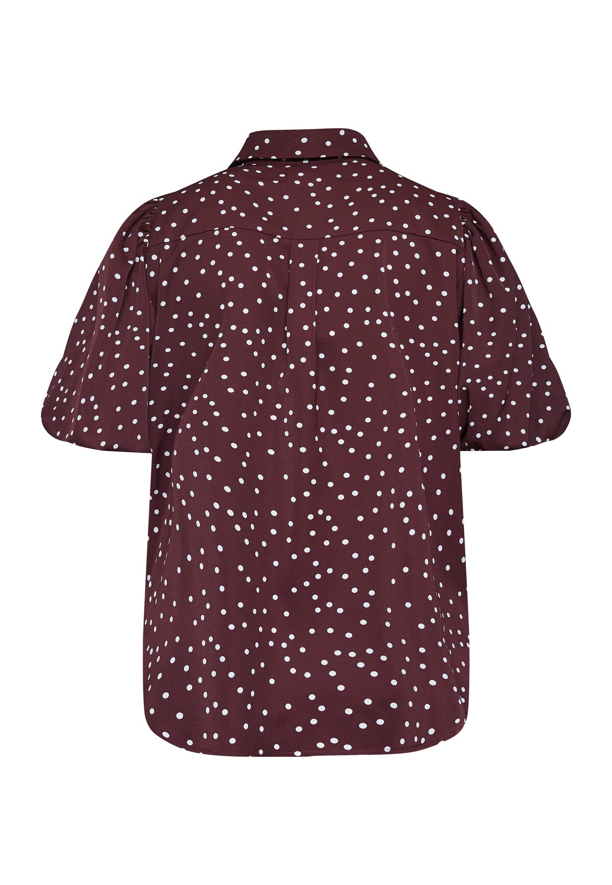 Ella Shirt - Bordeaux/Dot