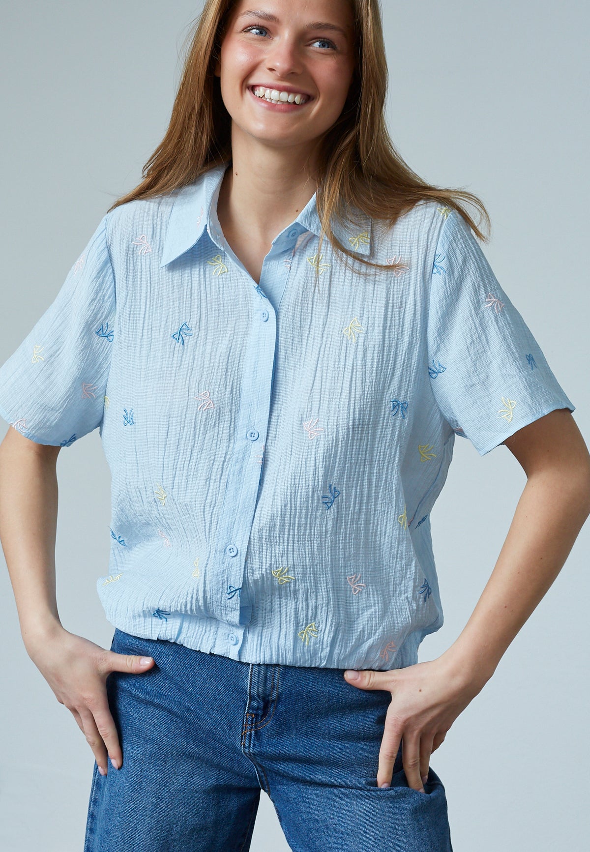Gufo Shirt - Pastel Blue